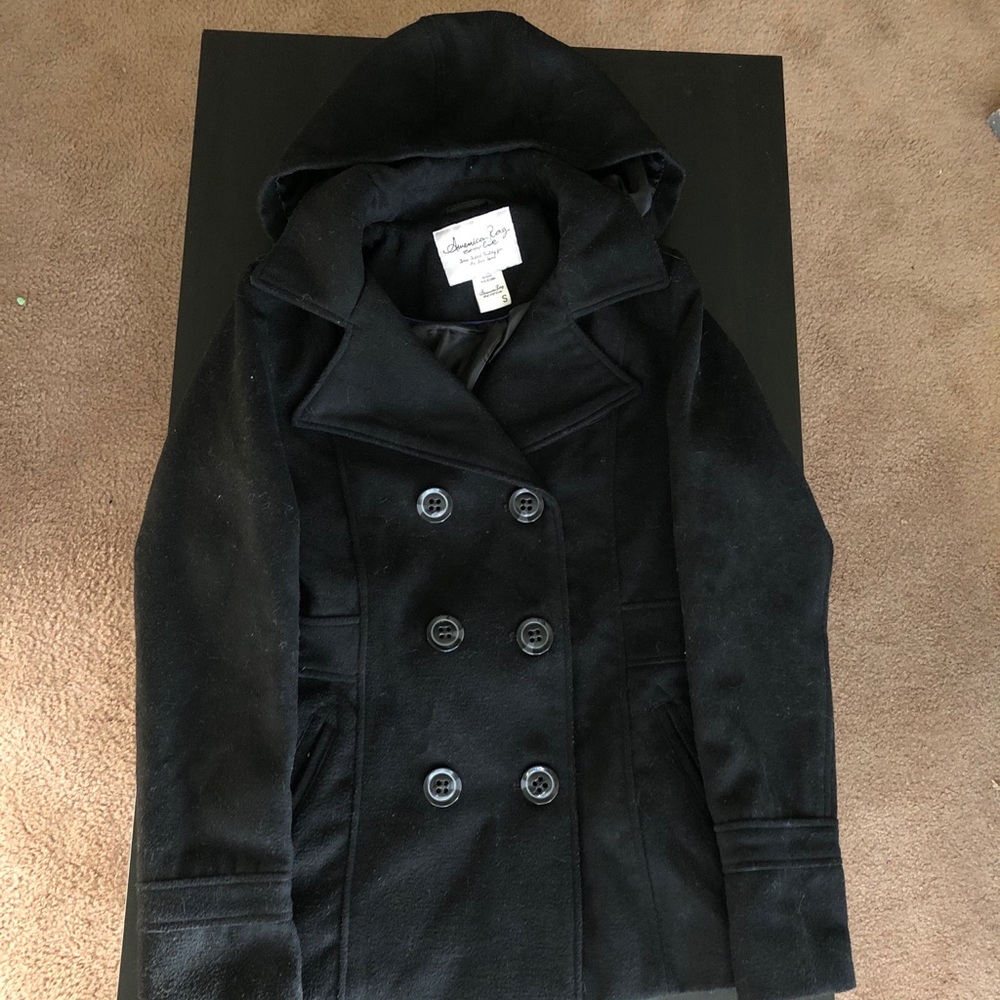 American Rag Black Peacoat
